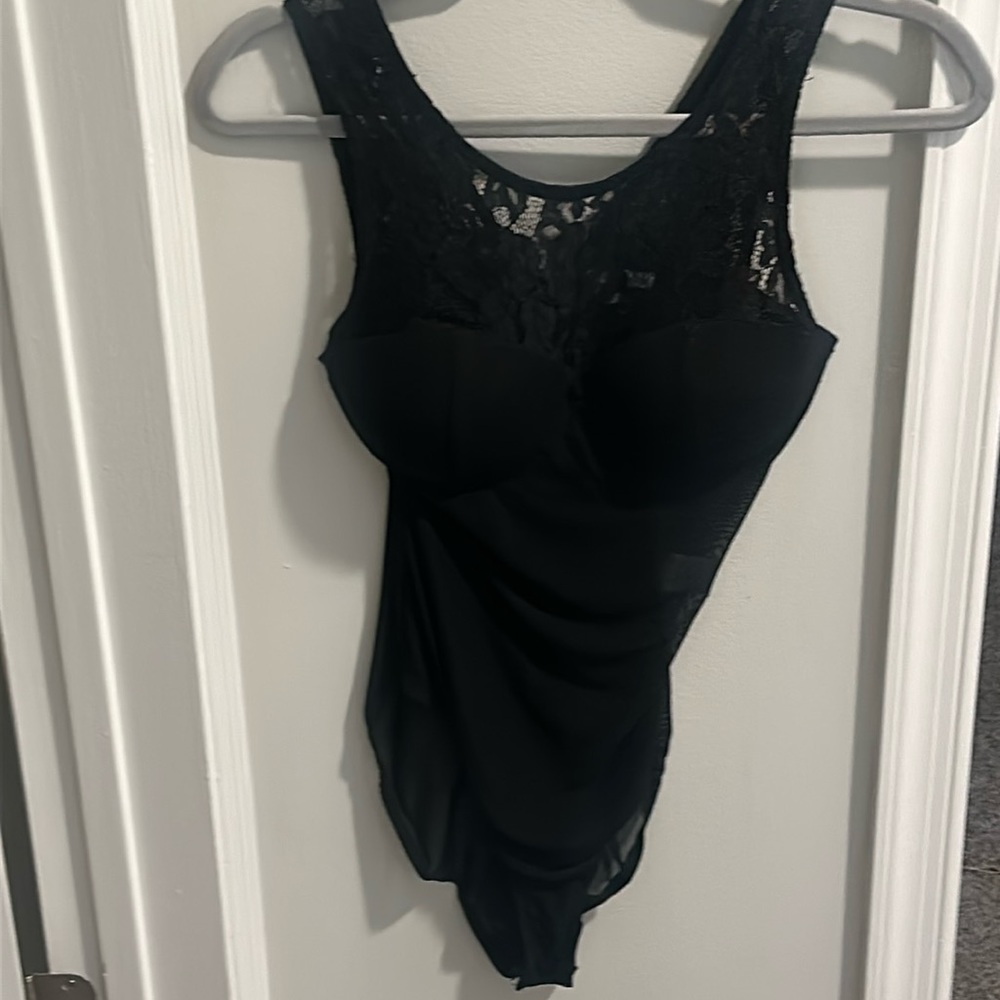 Charolette Russe Black Laced body suit